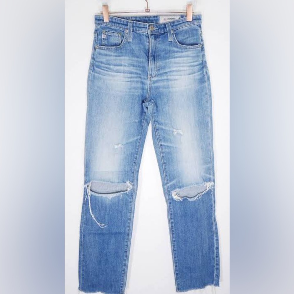 Isabelle AG ripped straight jeans